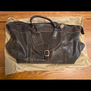 Claire Chase Laramie Duffel Brown Leather